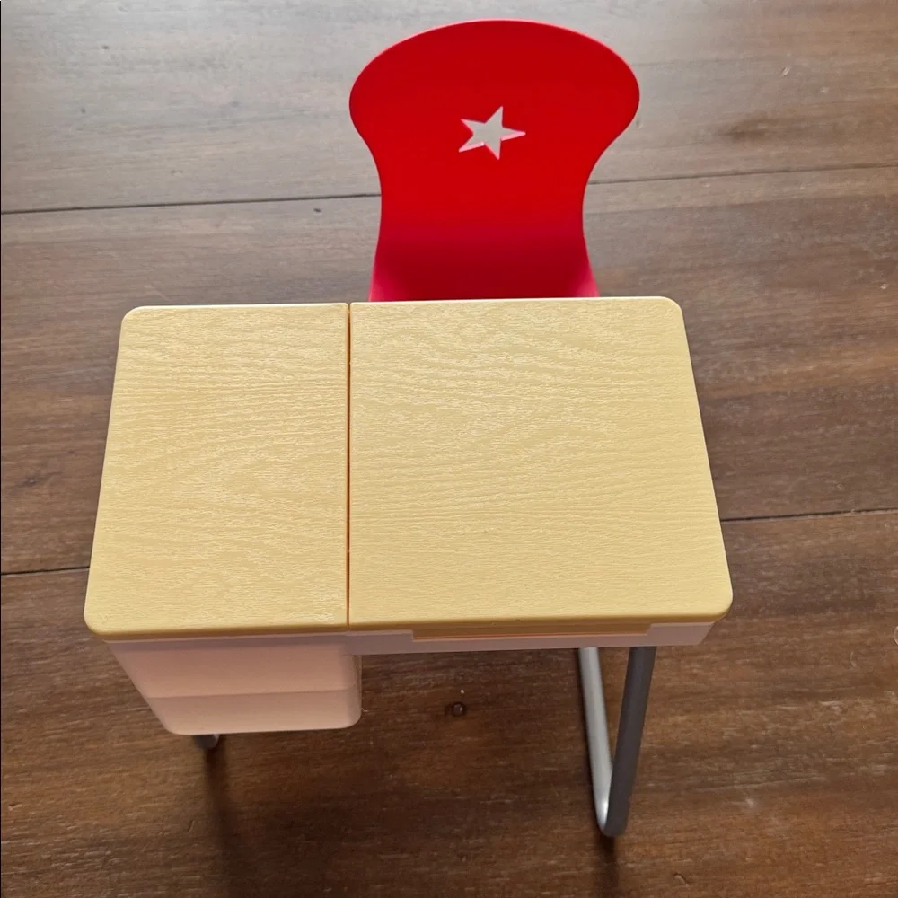 American Girl Doll School Flip-Top School Desk and Chair for 18-inch dolls.